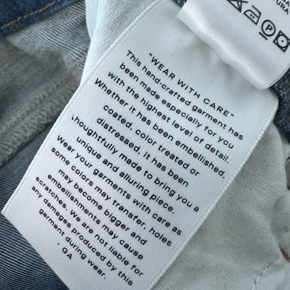 Good American Good Legs Always Fits Distressed Skinny Jeans Size 6-12 - Picture 8 of 8